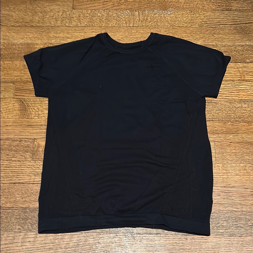 Athleta Girl Power Up Sport Length Tee Black Size 14 (girl)